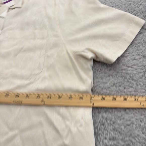 Tommy Bahama Mens St Lucia Fronds Jacquard Shirt Cream T319039 XXL NEW - Picture 9 of 9
